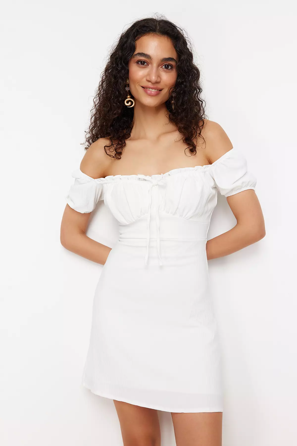 Off Shoulder Mini Dress