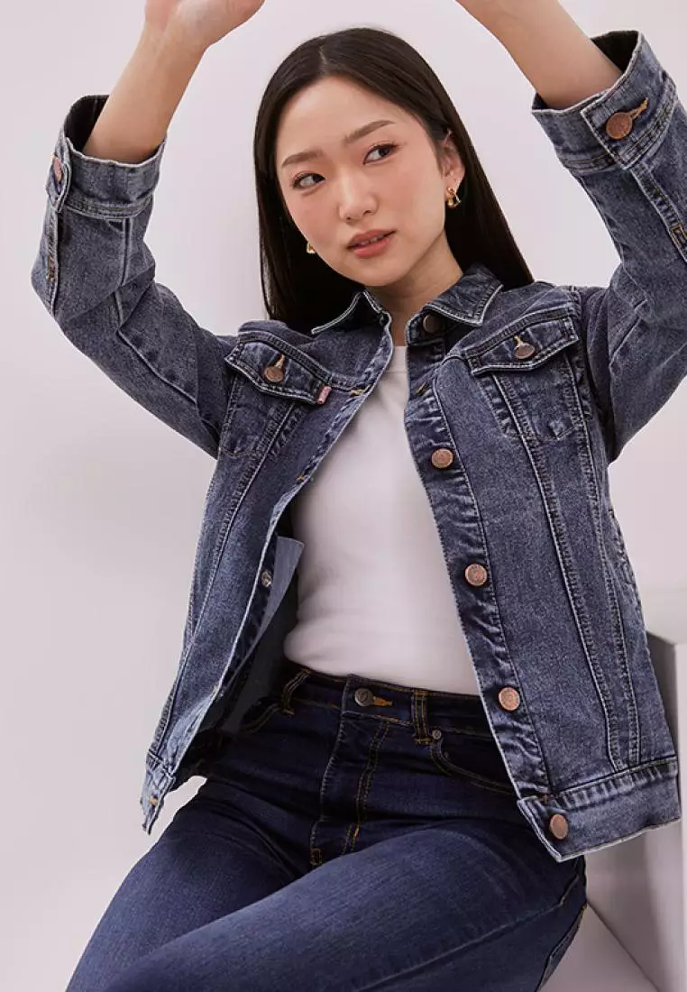 DUST Jaket Denim Leika Blue (D.61121)