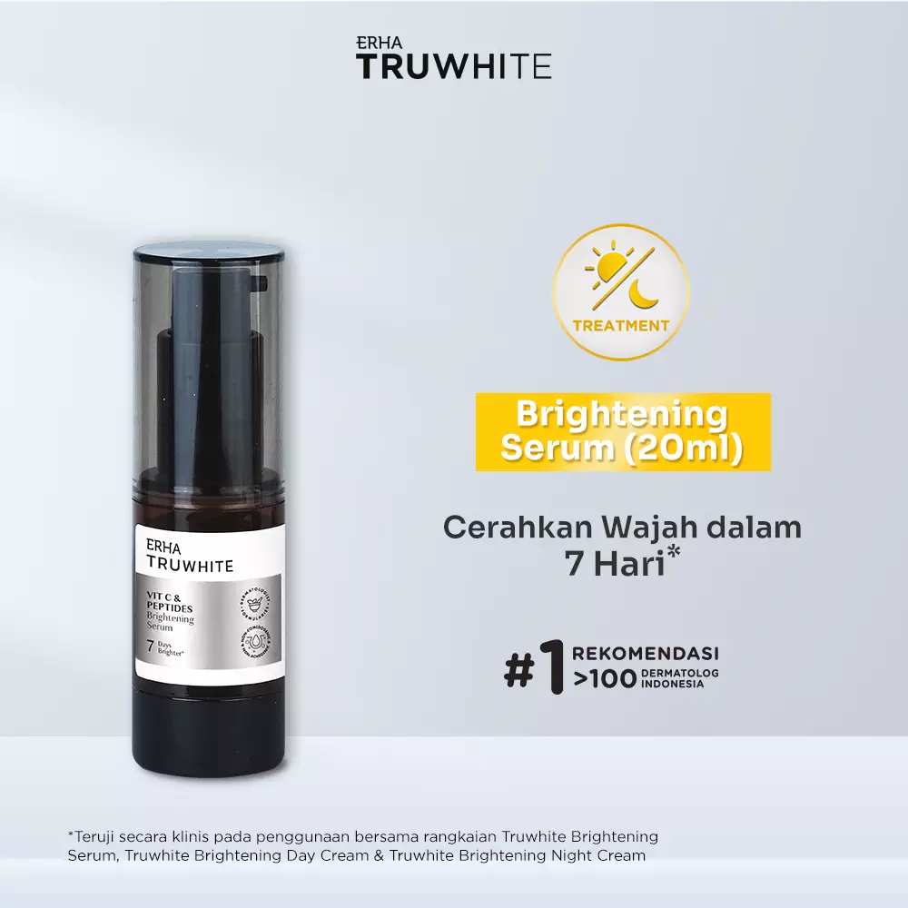 ERHA Truwhite Vit C & Peptides Brightening Serum 20 Ml - Serum Pencerah Wajah