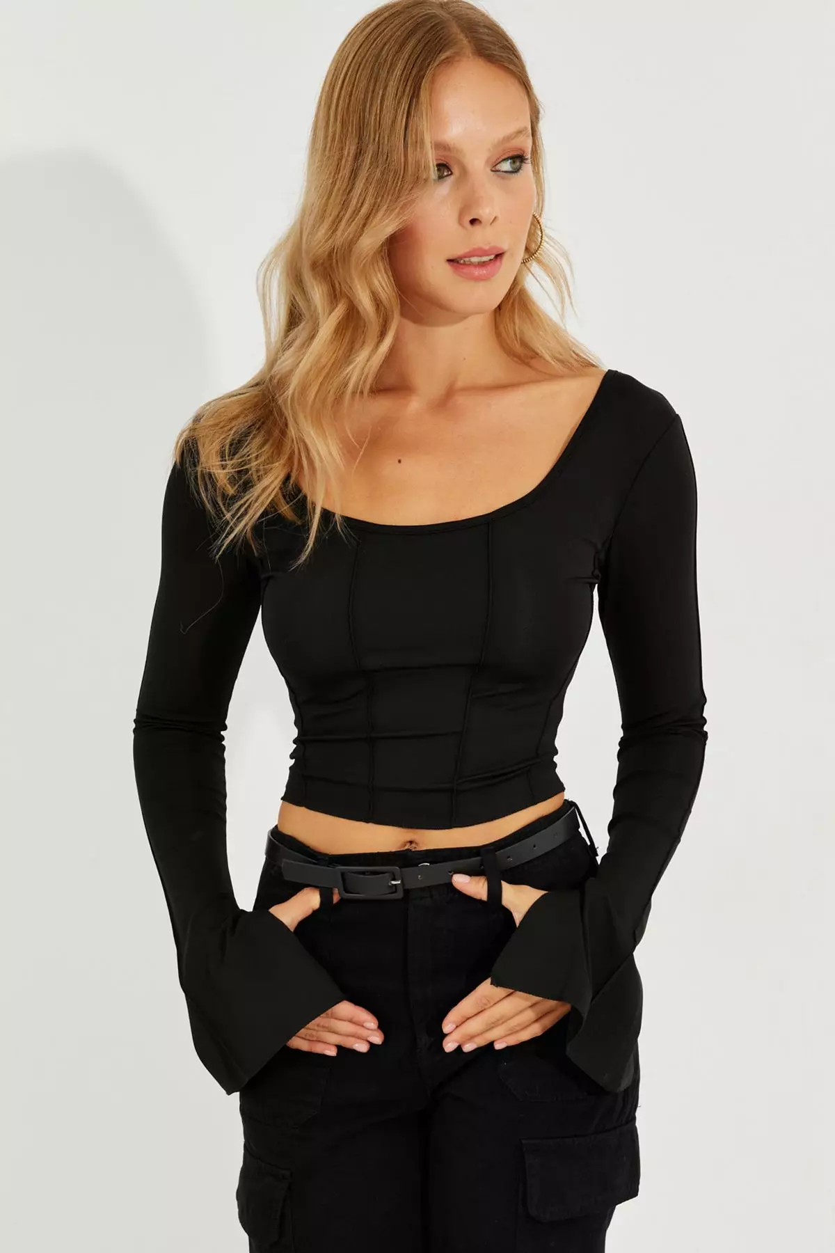 Scoop Neck Blouse