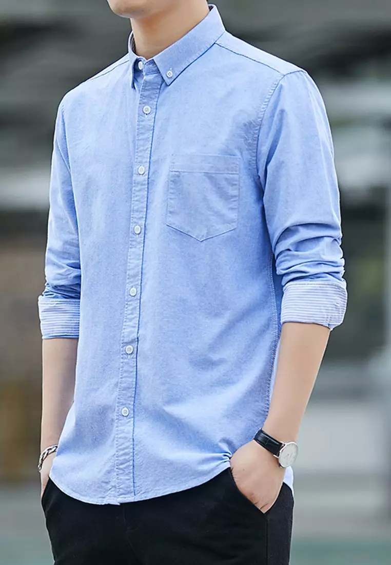 Slim Casual Long Sleeved Shirt C2001