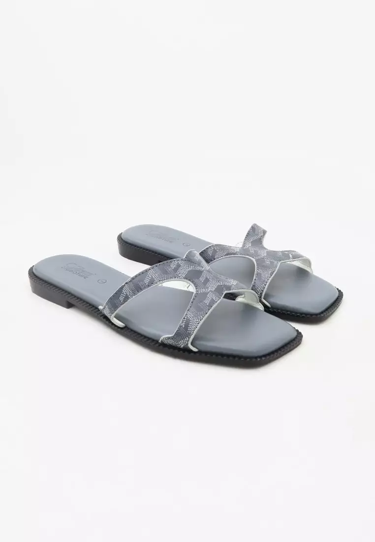 Slide On Flat Sandals