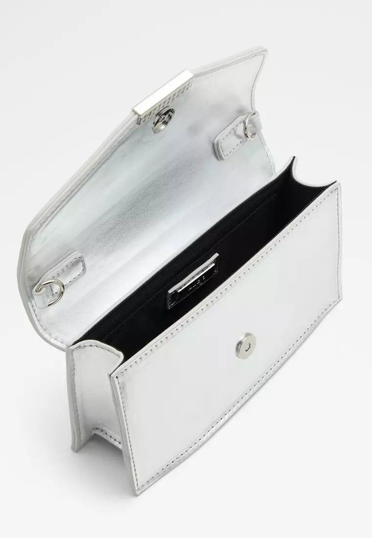 ALDO LAROSHA - Across body bag - silver-coloured 