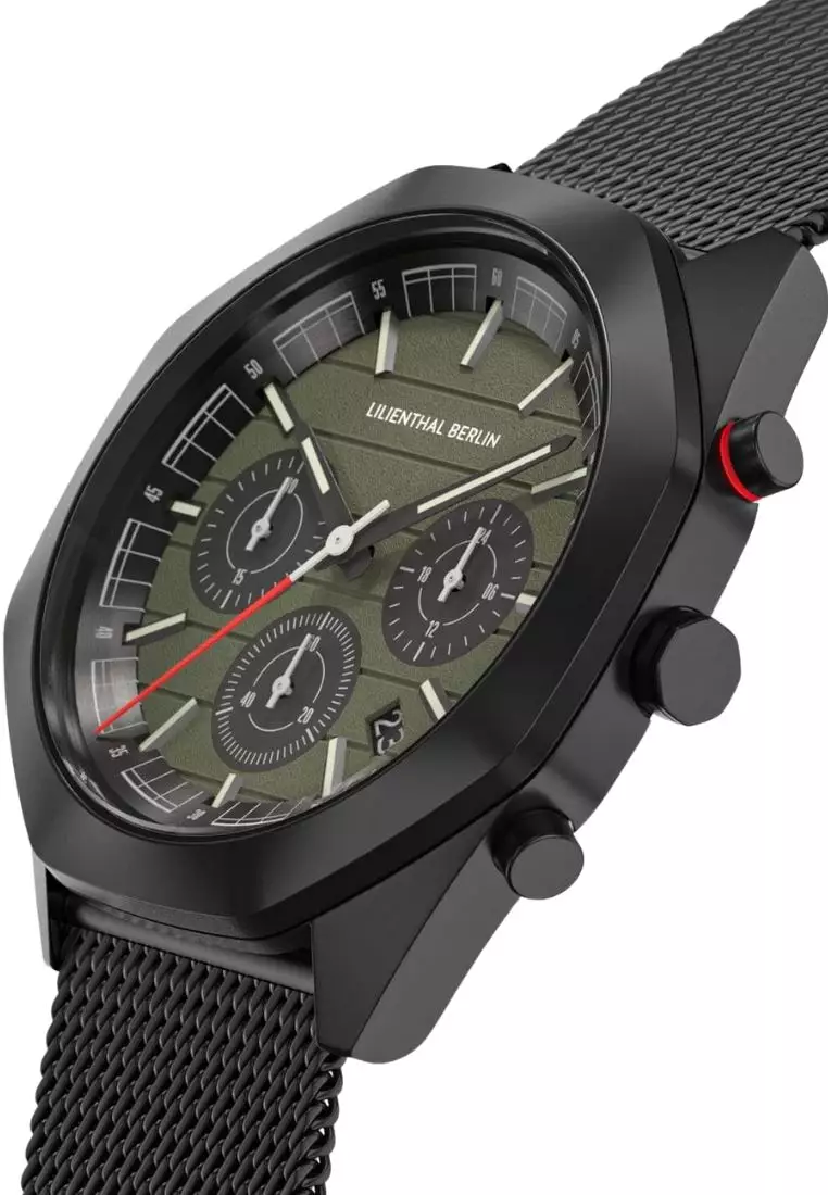 Octachrono Black Olive - Mesh Strap