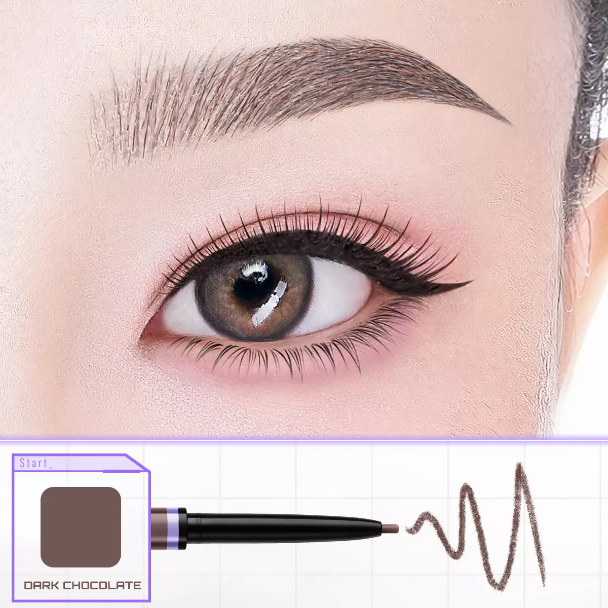 SOMETHINC BROW WIZ Retractable Eyebrow - DARK CHOCOLATE