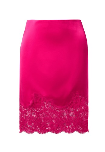 Givenchy pink Givenchy Lace Embroidered Skirt in Fuchsia 6EE91AAE9EF96CGS_1