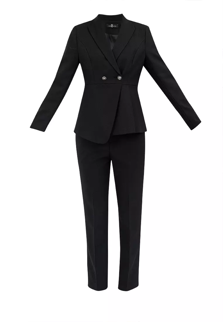 Chic Suit Blazer with Pants