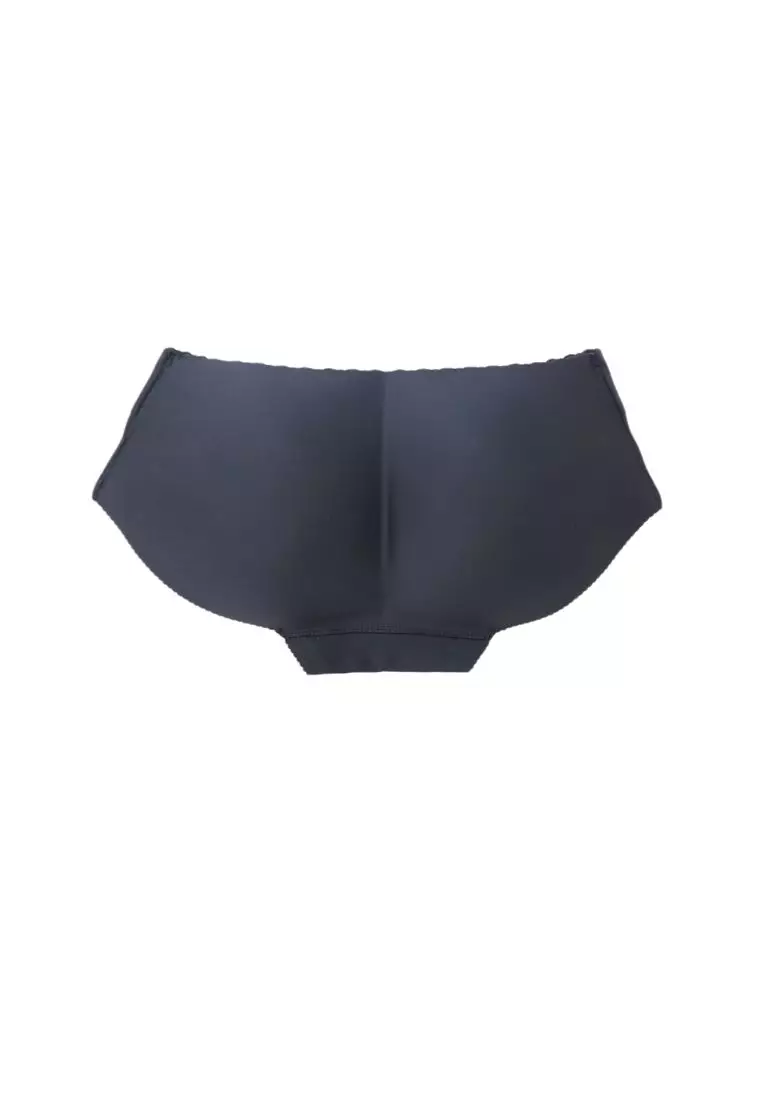 2 Pack Kelsie Butt Lifter Low Waist Panties Seamless Padded Underwear Hip Pads Enhancer Panty in Nude and Black