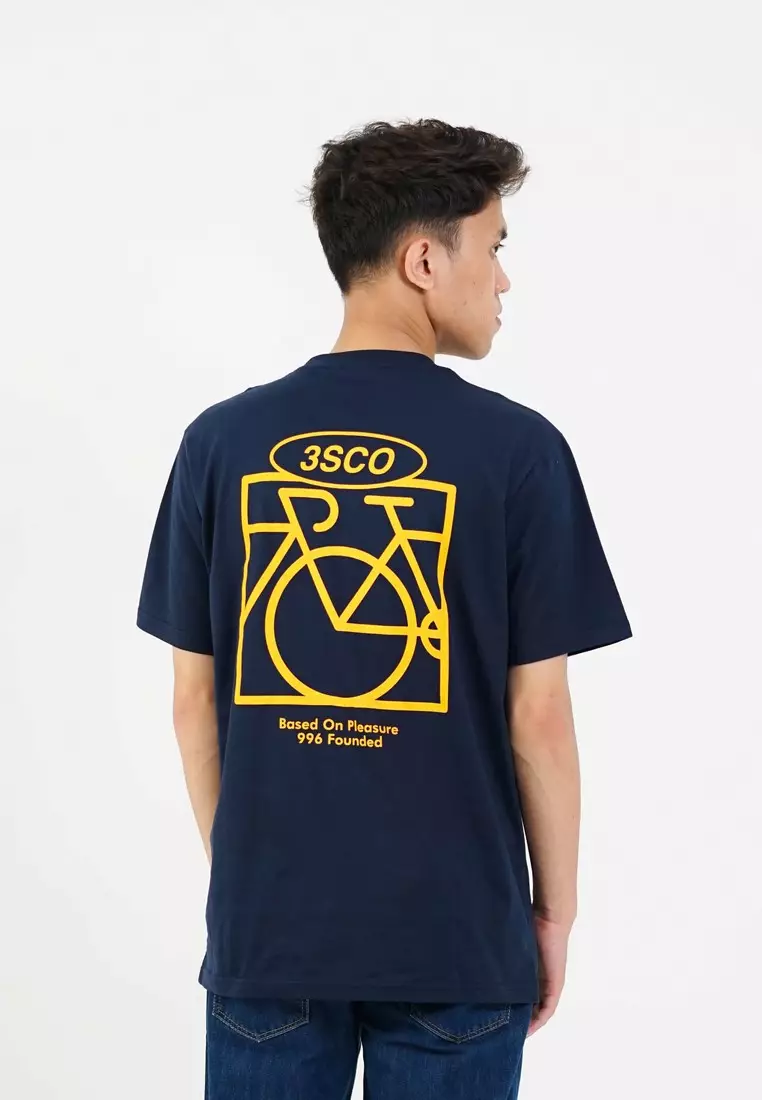 3Second Men's T-Shirt Short Sleeve Regular Fit Cotton Jorie OL-C960125