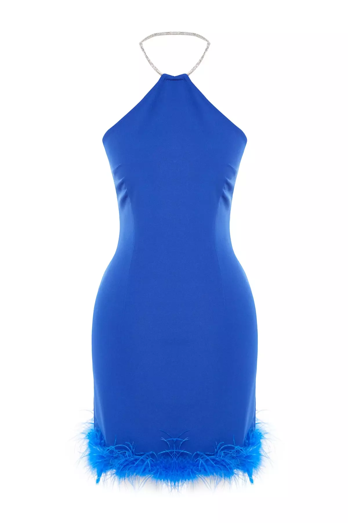 Buy Trendyol Feather Trims Midi Dress 2024 Online | ZALORA Singapore
