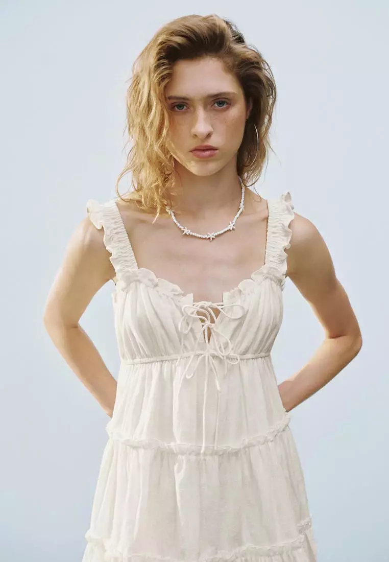 Ruffle Hem A-Line Dresses