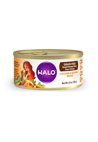 Halo Halo Grain Free Chicken & Salmon Recipe for Small Breed Dog ( 5.5oz X 12 cans ) 57706ESC594F31GS_1