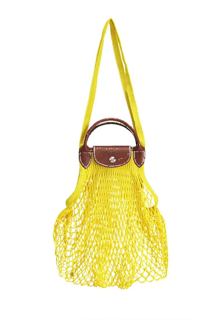 【LONGCHAMP】LE PLIAGE FILET L MESH BAG メッシュバッグ Le Pliage Filet L Mesh bag Eggplant - Canvas - 10121HVH061