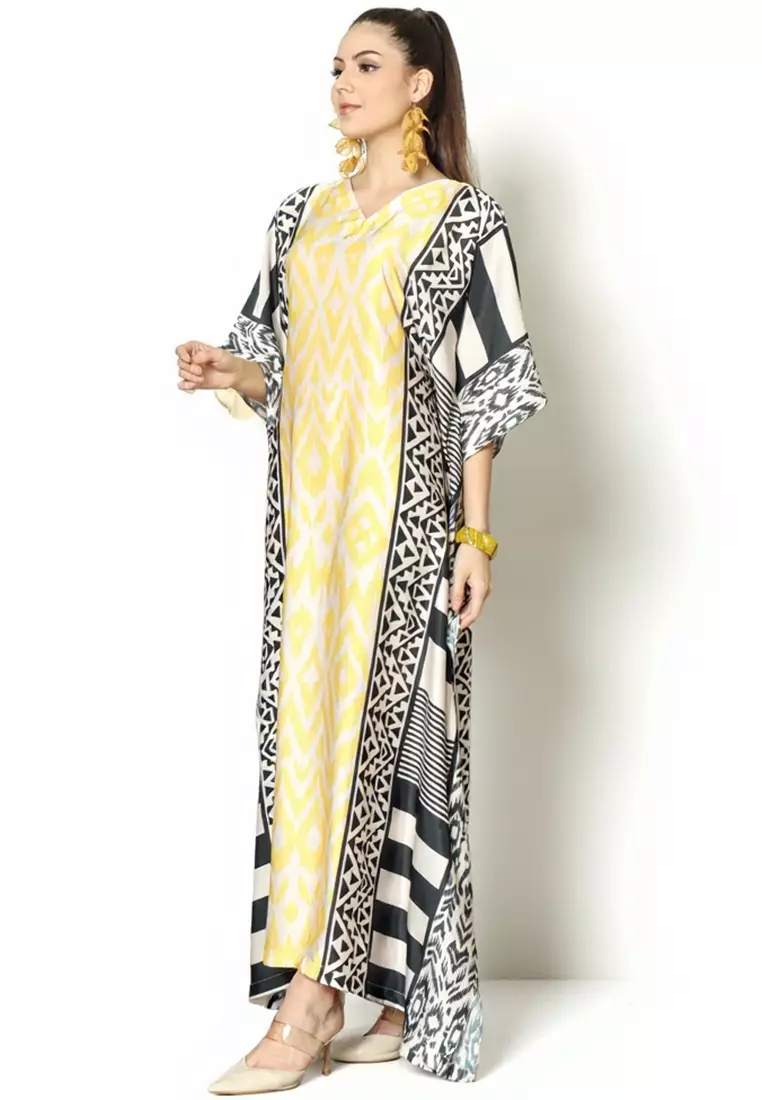 Kanzi Exclusive Short Sleeve Classic Kaftan