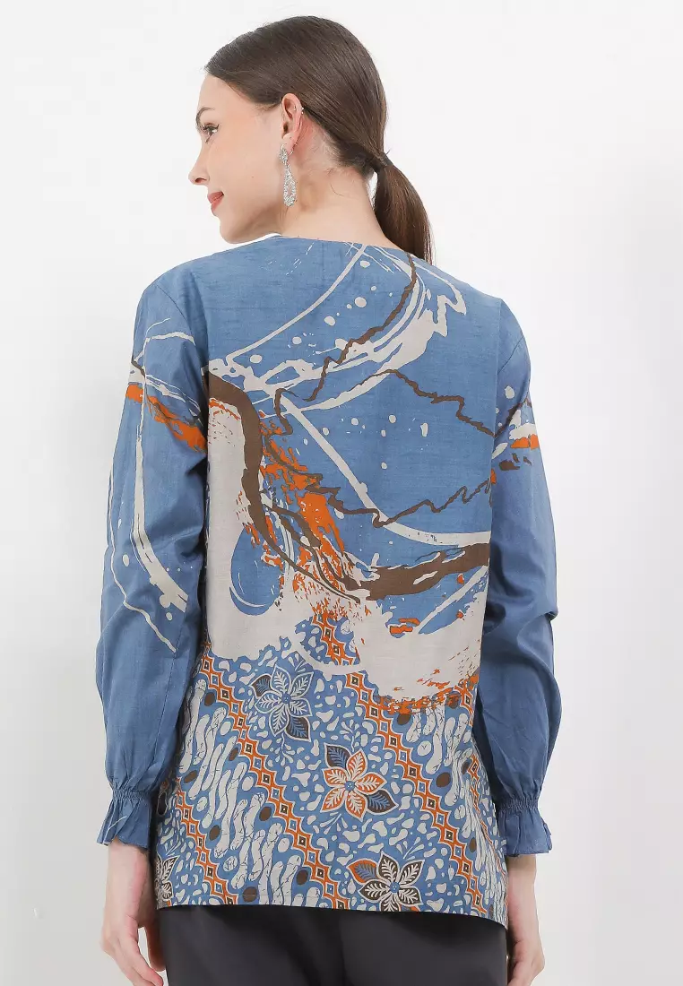Tyaga Blouse Batik Premium Wanita Casual Modern