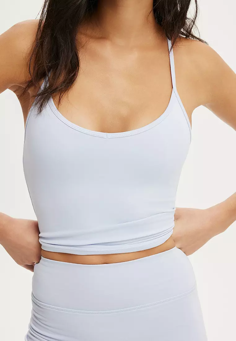 超柔軟大圓領工字背運動背心