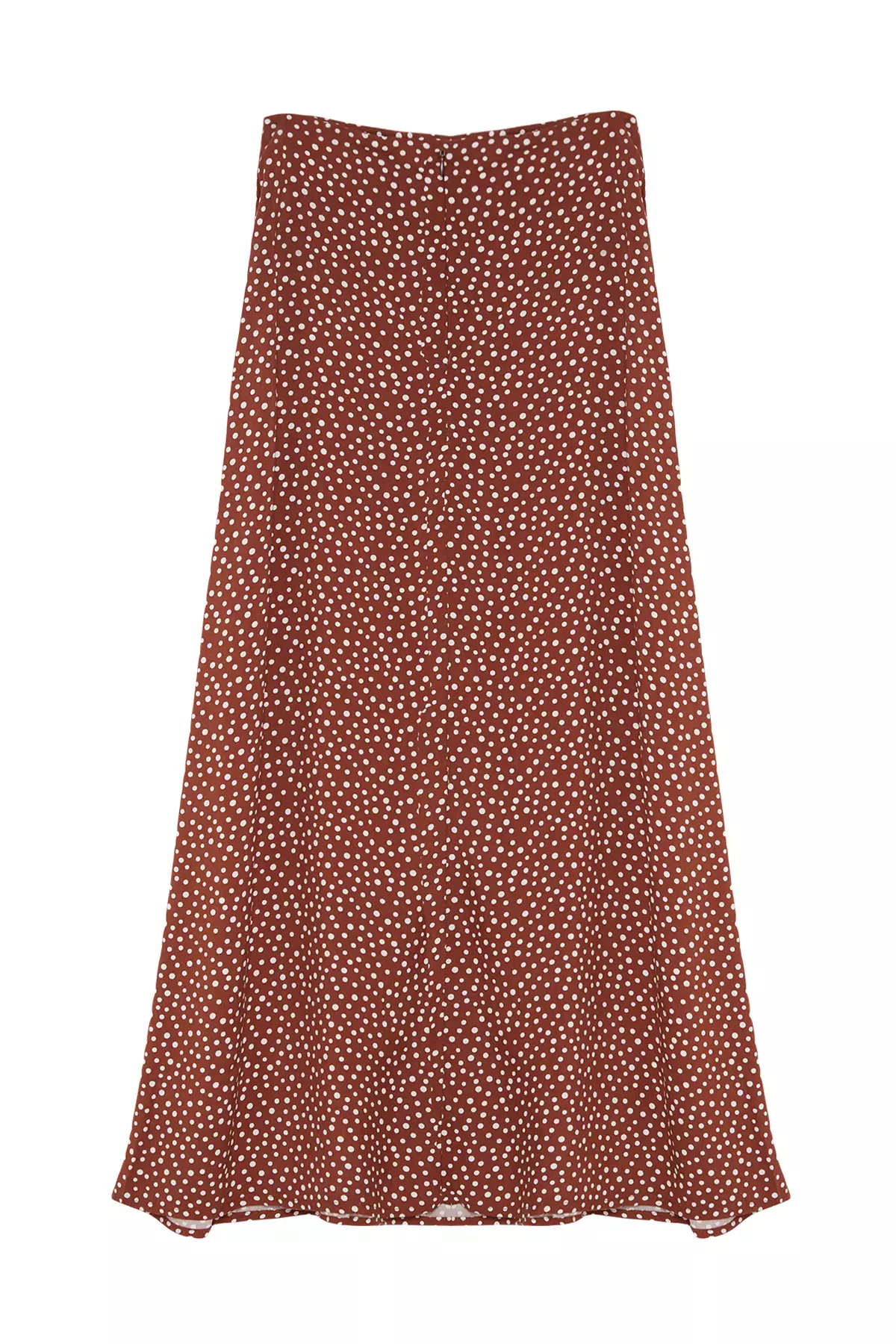 Brown Flowering Maxi A-Line Regular Skirt