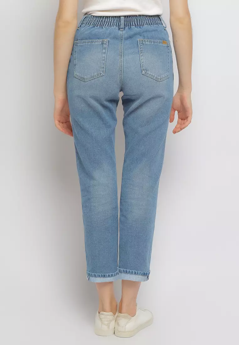 C2 Zilane Light Blue Boyfriend Jeans