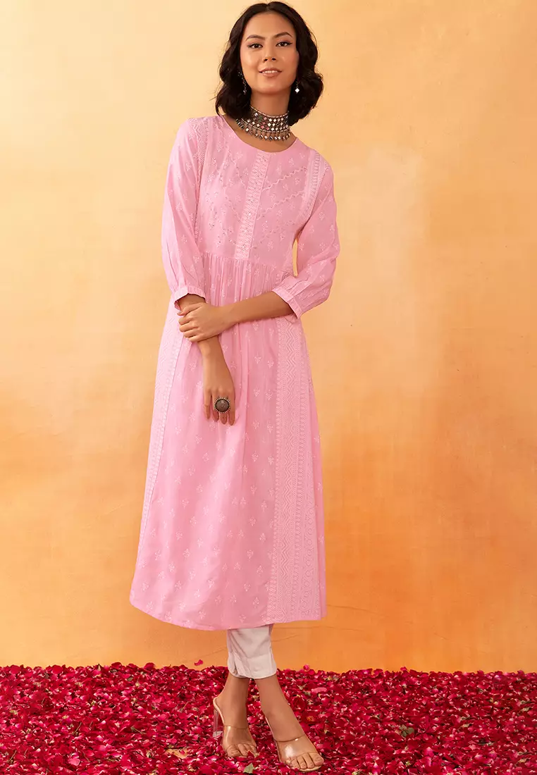 Rayon anarkali clearance kurta