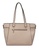 Unisa beige Faux Leather Convertible Top Handle Bag 4138CACF3C364BGS_3