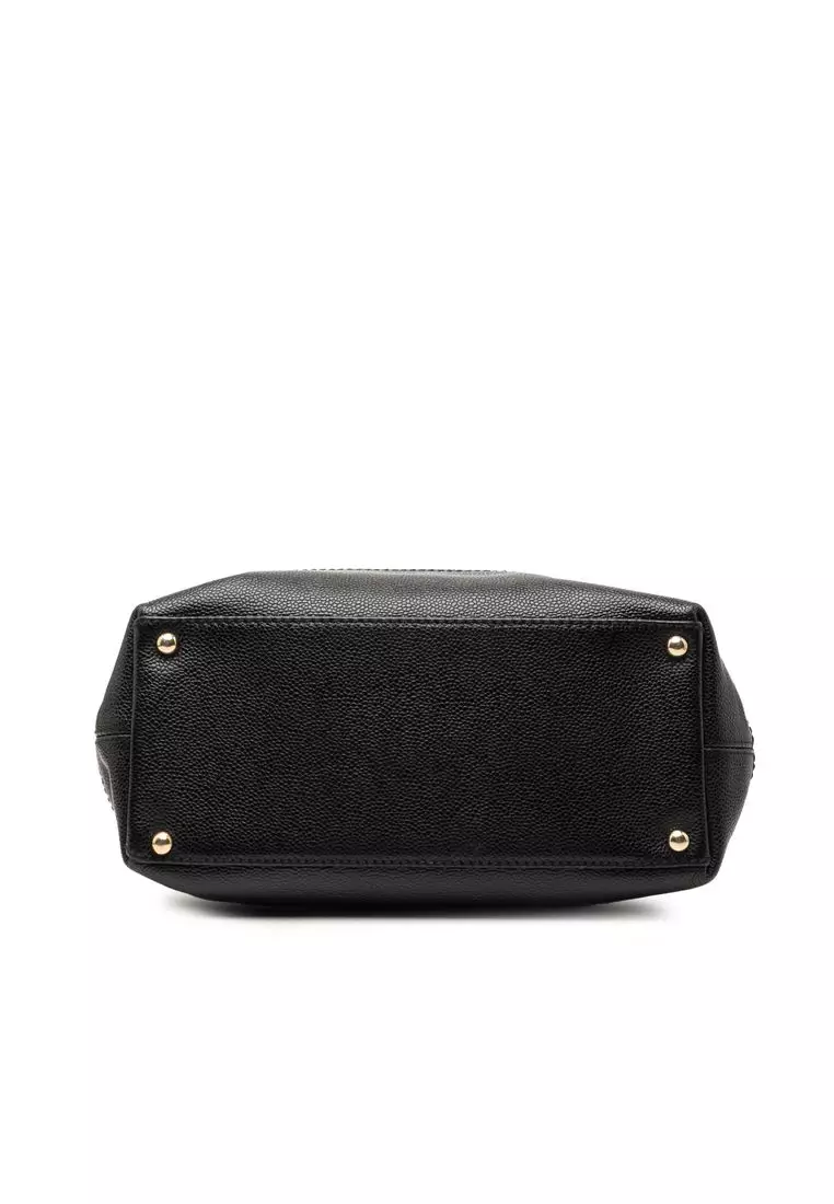 Pre-Loved Chanel Cc Caviar Drawstring Tote