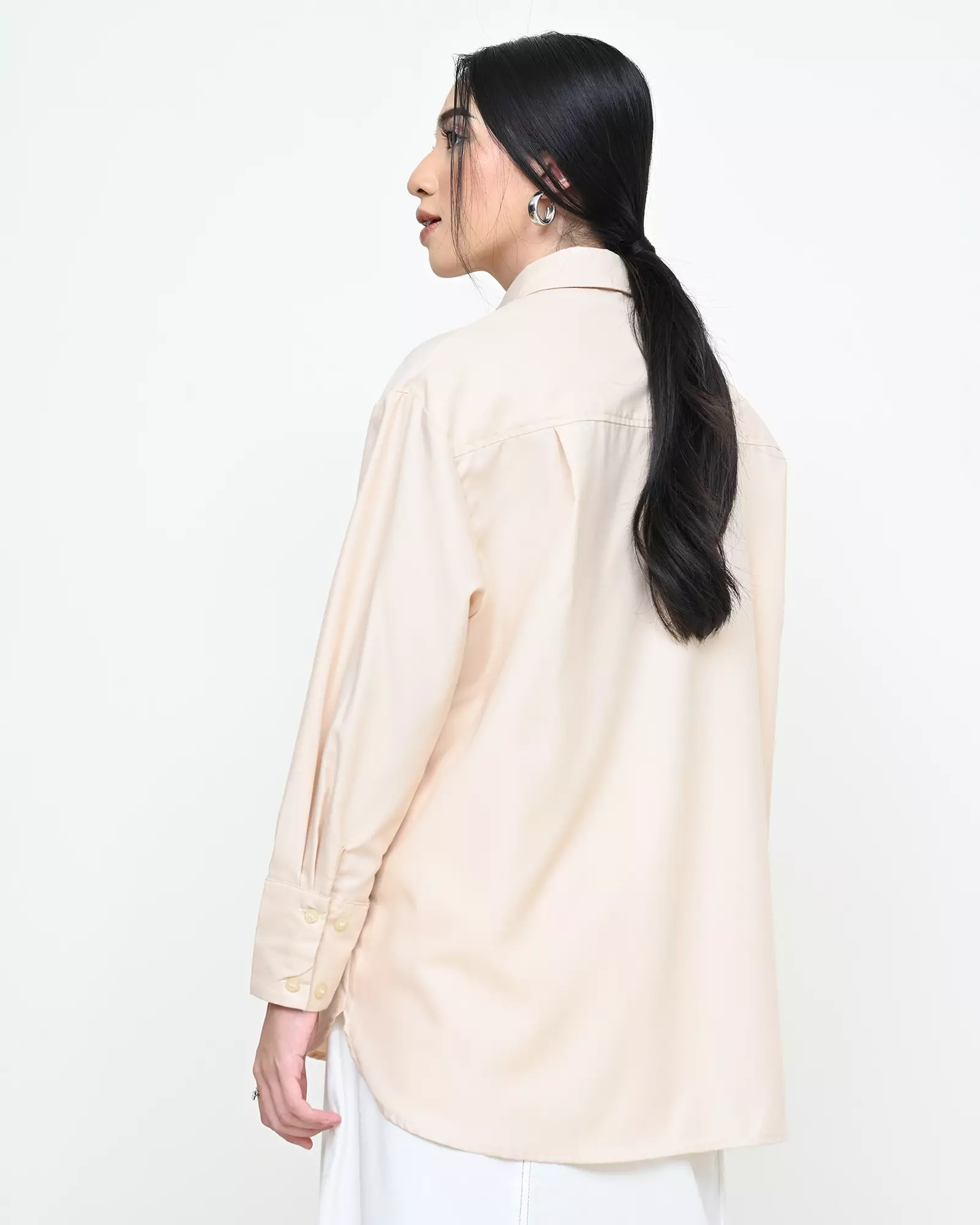 Geulis.id PIPER SHIRT / KEMEJA OVERSIZE WANITA - OAT