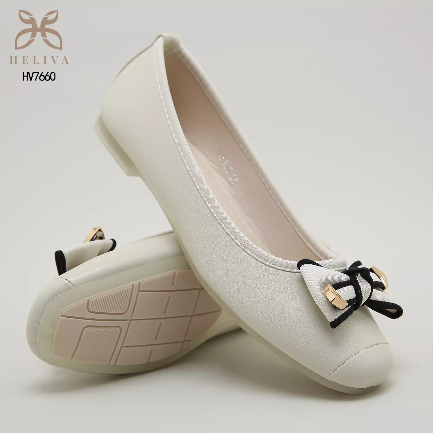 Heliva Zola Sepatu Loafers Slip On Aksesoris Pita Sol 1cm HV7660