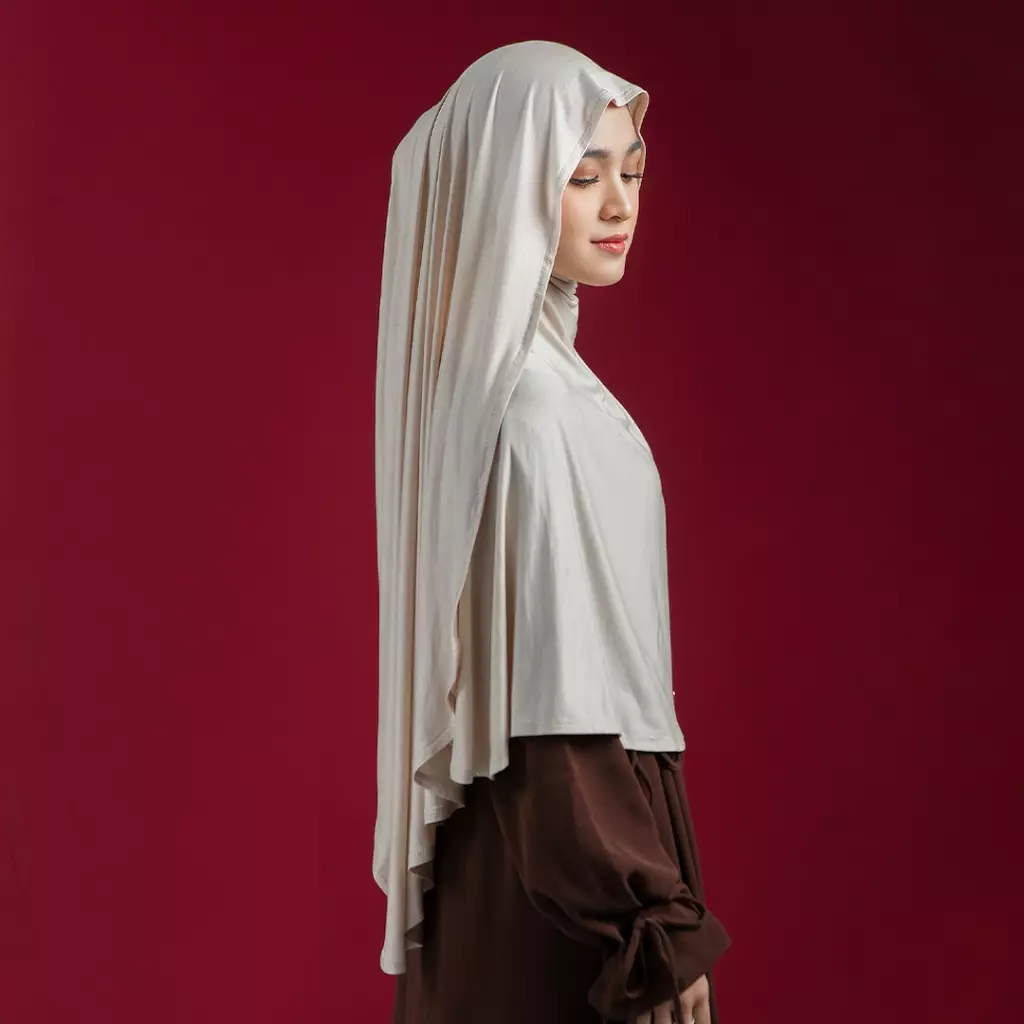Ten Shawl Ivory (Tencel Curved Pashmina Special Anniversary Collections)