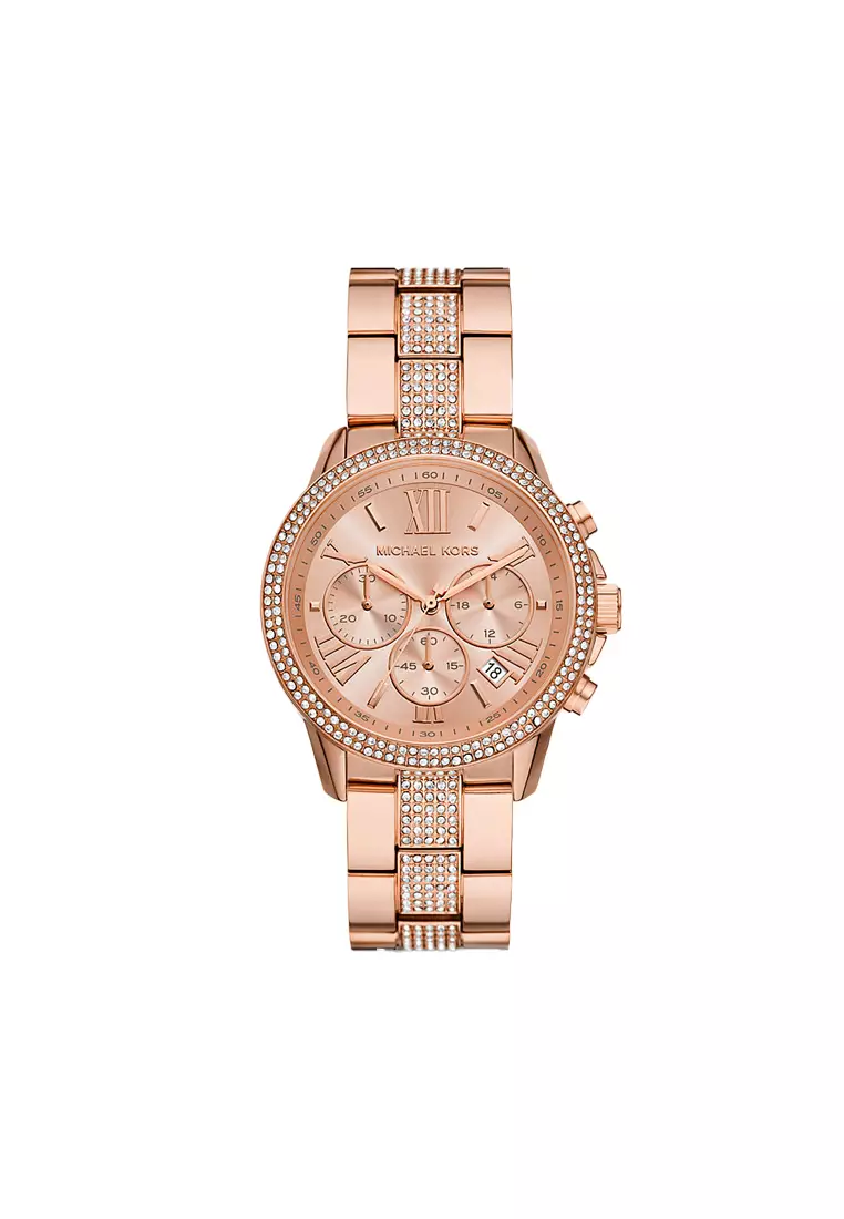 Brynn Pavé Women's Watch Rose in Gold MK7505