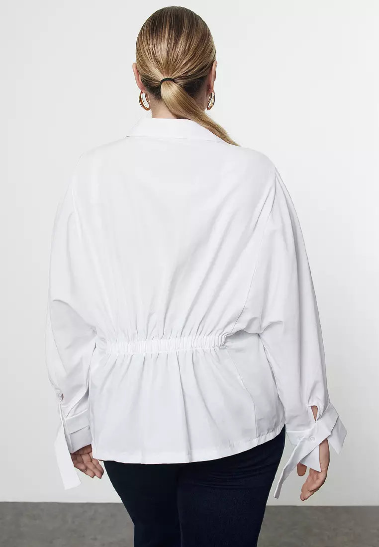 Plus Size Gathered Back Blouse