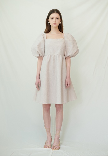 TAV [Korean Designer Brand] Old Bailey Dress - Pink 4AF1FAA8CF3307GS_1