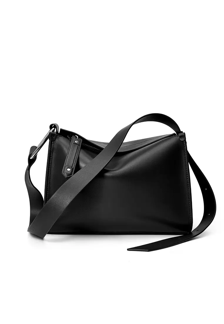 Simple Leather Messenger Bag