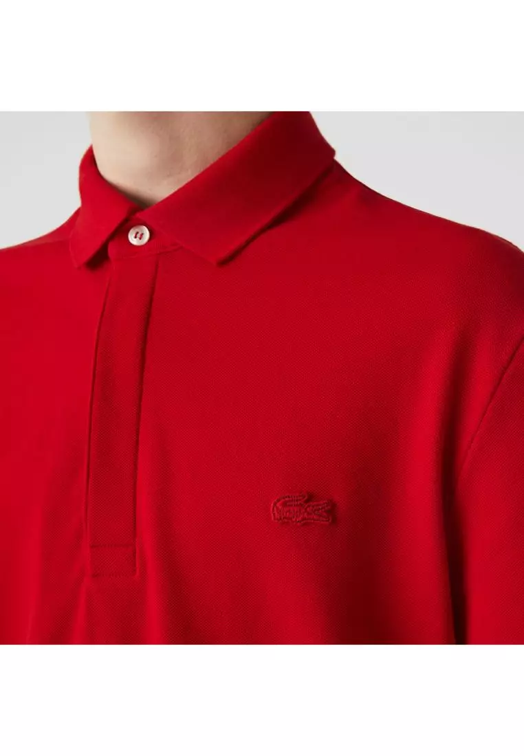 Men's Lacoste Paris Polo Shirt Regular Fit Piqué