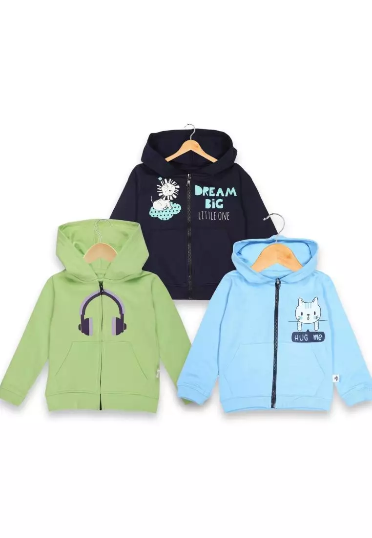 Zipper Jacket Combo of 3- Hug Me, Dream Big and DJ Neon