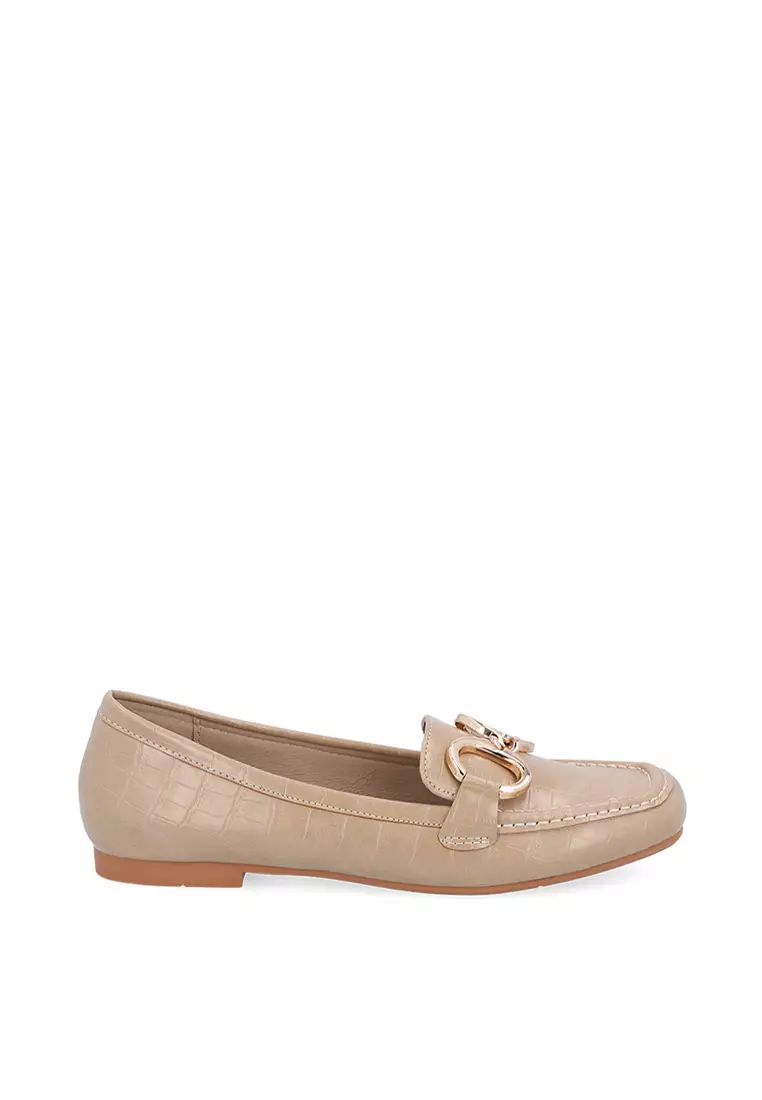 Discount on Carlo Rino  shoes - SKU: Dark Beige C Chain Loafer