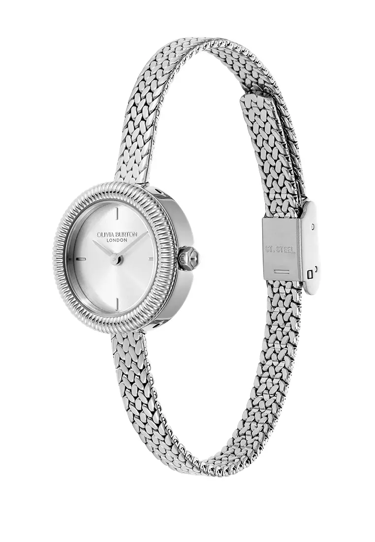 Olivia Burton Finery Silver Mesh 20mm - 24000278