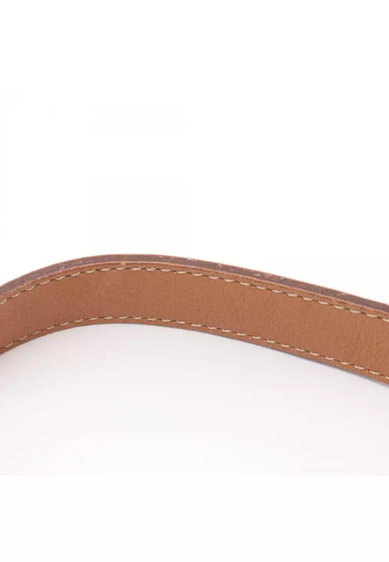 Pre-Loved Celine Macadam Shoulder bag PVC leather beige light brown