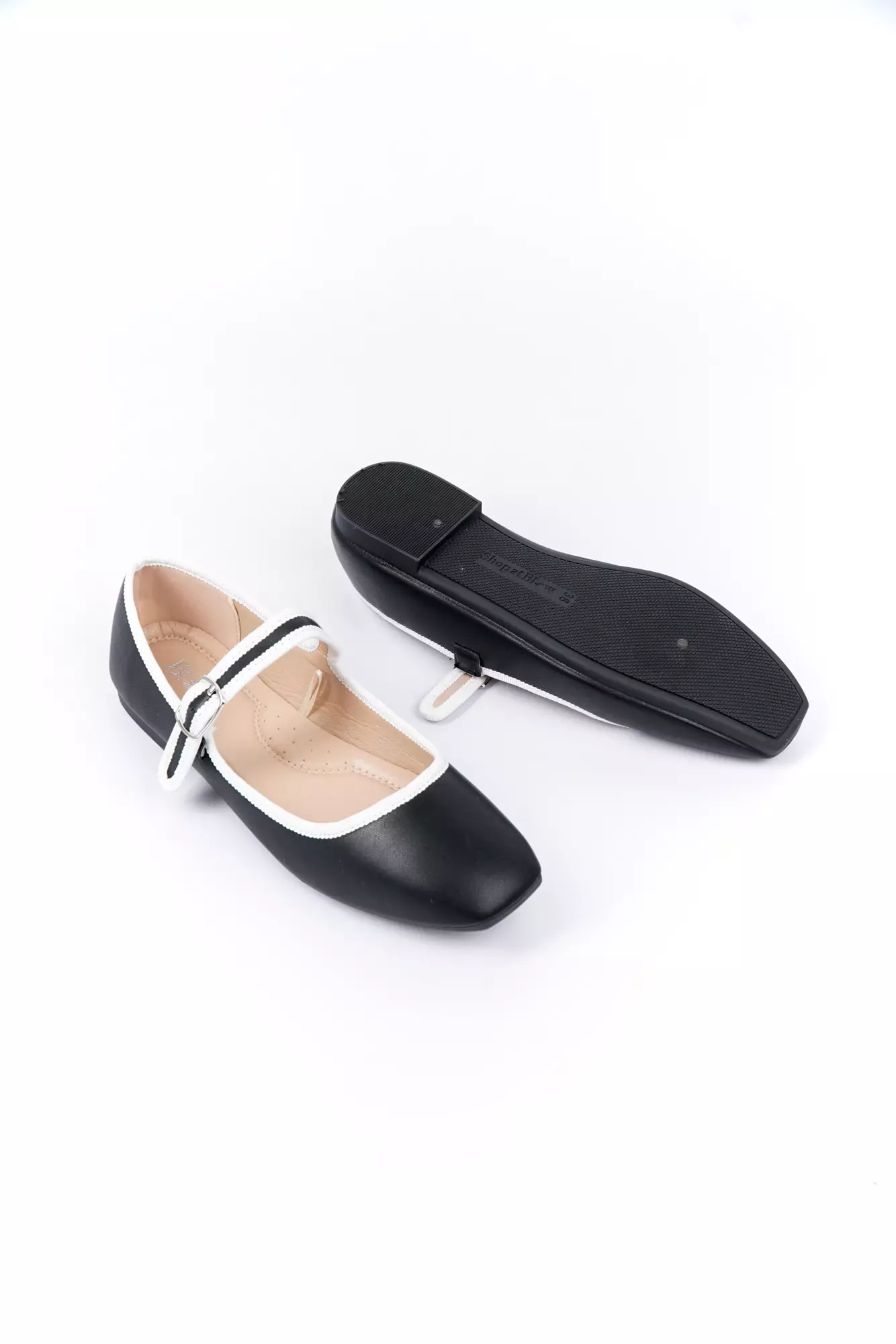 Blow BLNW 0101 Ariel Mary Jane Flats Shoes Wanita Sepatu Hitam Balet Women Shoes