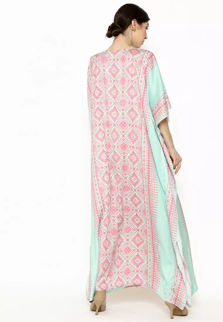 Kanzi Exclusive Short Sleeve Songket Kaftan
