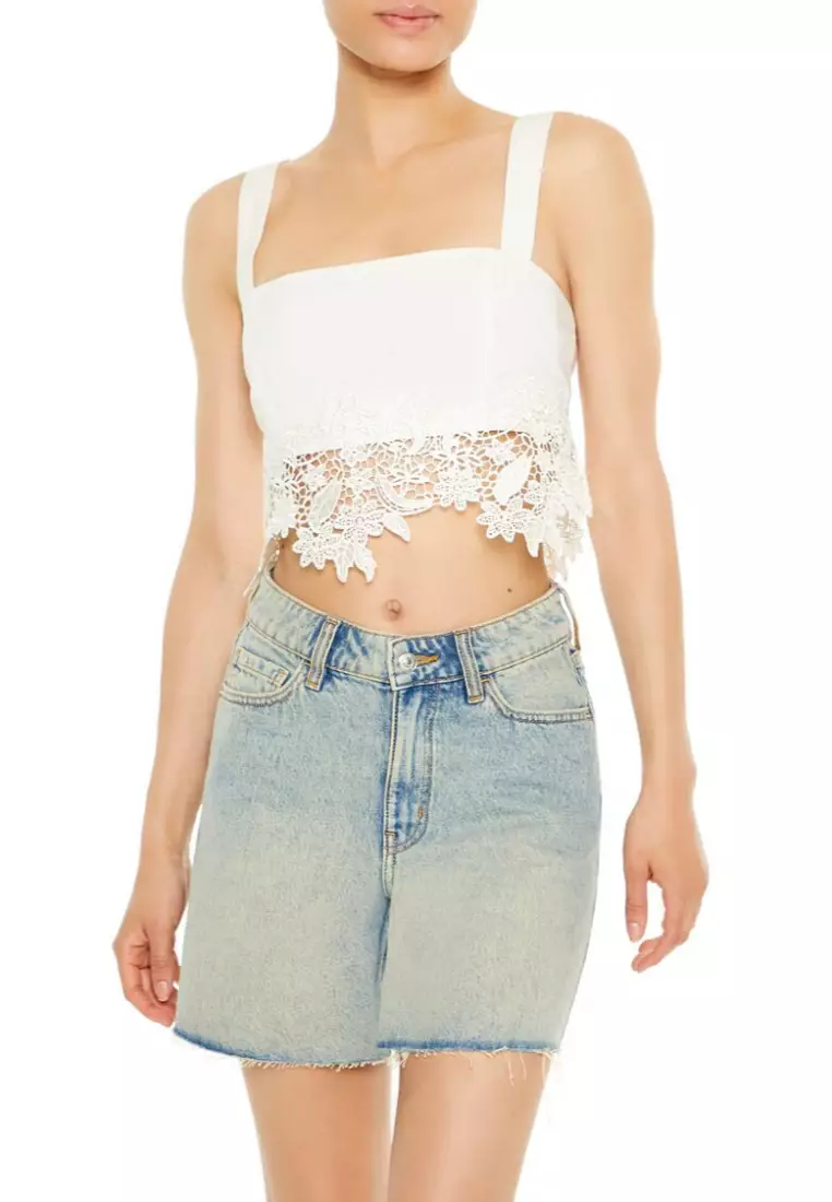 Forever 21 lace crop top new arrivals