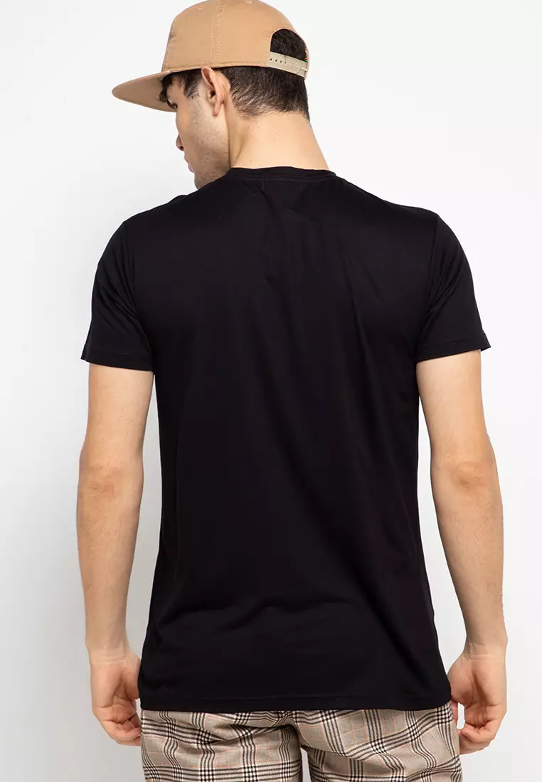 Nade NT308 Artsy Hitam Kaos anti kusut  Pria