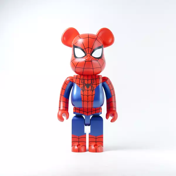 BEARBRICK SPIDERMAN FINAL 1000 100% ORIGINAL - 1000%