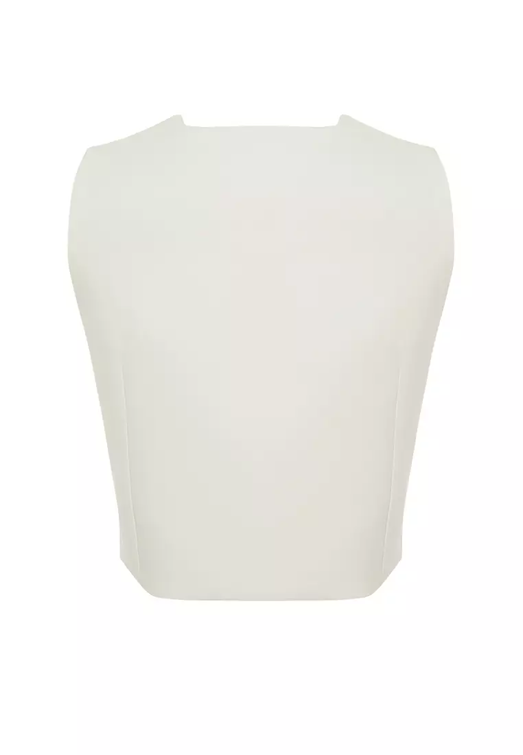 Crop Woven Vest