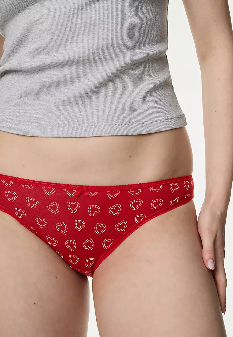 5pk Cotton Lycra™ Bikini Knickers