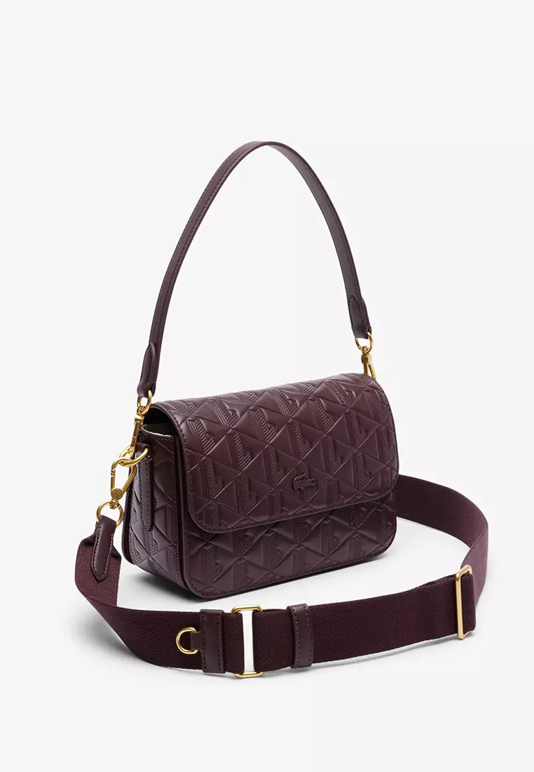 Maheki Embossed Leather Shoulder Bag