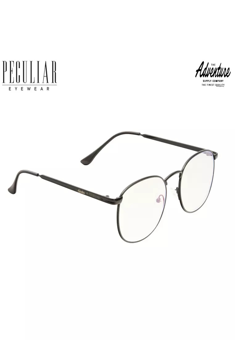 Adventure X Peculiar Eyewear Anti-Radiation UV400 Replaceable Lenses for Men and Women - Computer Glasses - Black