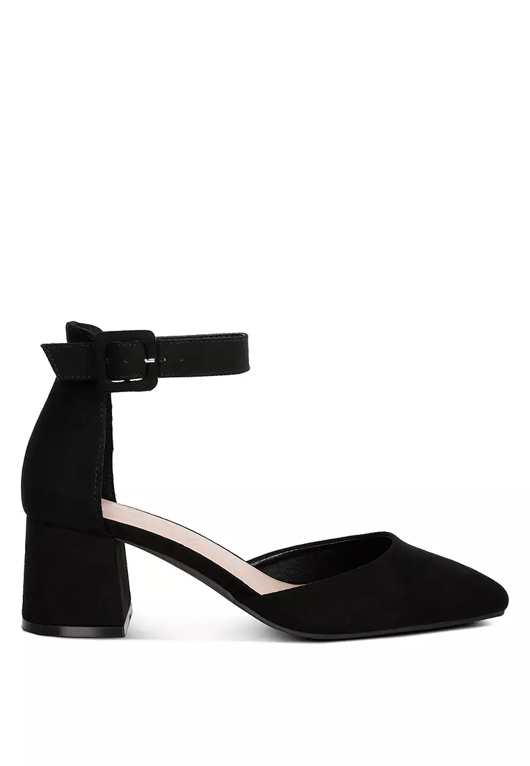 Buy London Rag Black Mid Heeled Casual Sandals 2023 Online