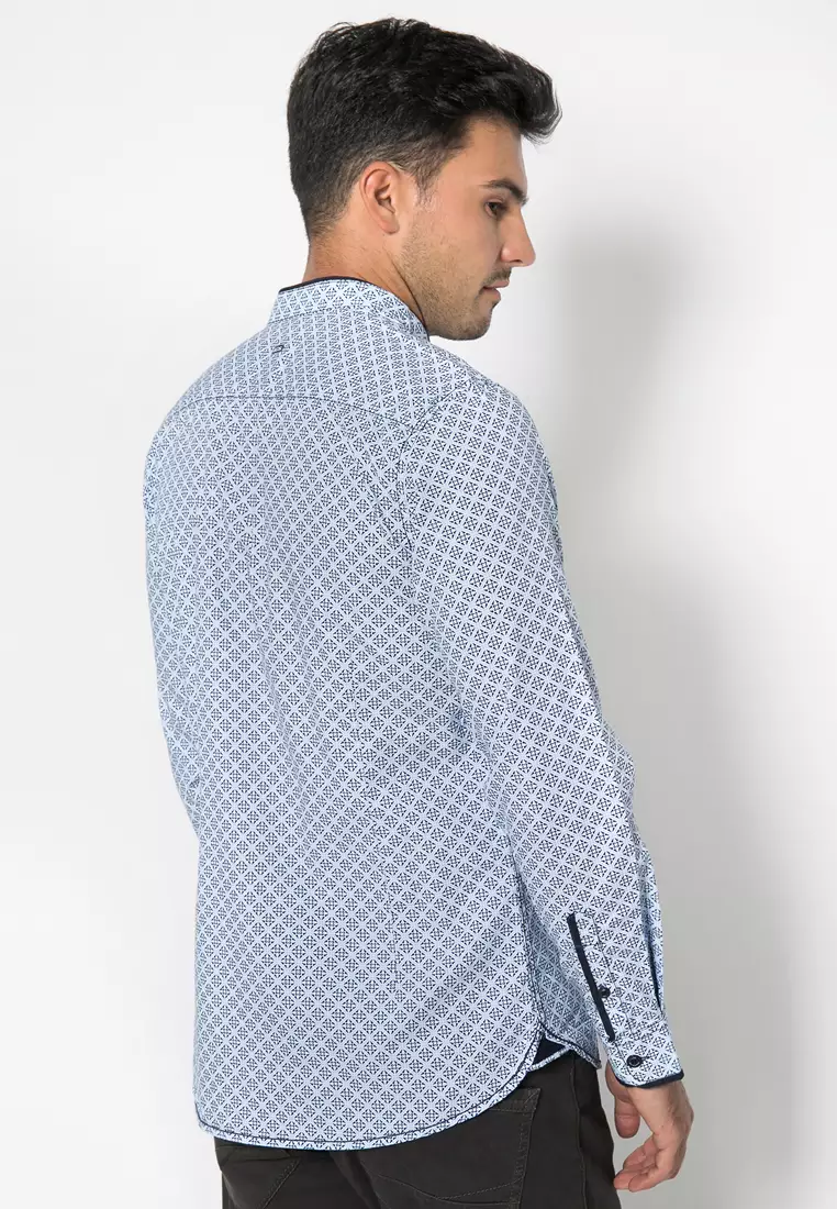 LGS  - Kemeja Lengan Panjang- Kemeja Casual - Slim Fit - Biru Muda - JSH.392.S932F.741.C