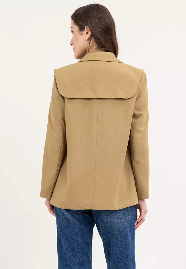 Double Breasted Coat with Removable Layer