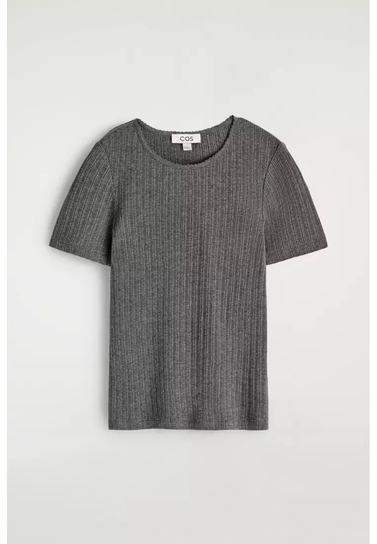 POINTELLE-KNIT T-SHIRT